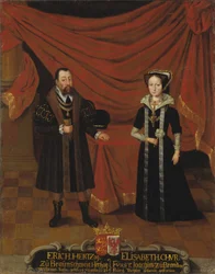Duc Erik I de Brunswick-Calenberg et sa seconde épouse Elisabeth, princesse de Brandebourg, vers 1530